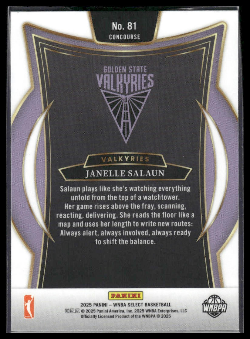 2025 Panini Select WNBA #81 Janelle Salaun