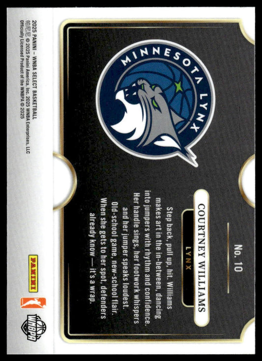 2025 Panini Select WNBA #10 Courtney Williams Snapshots