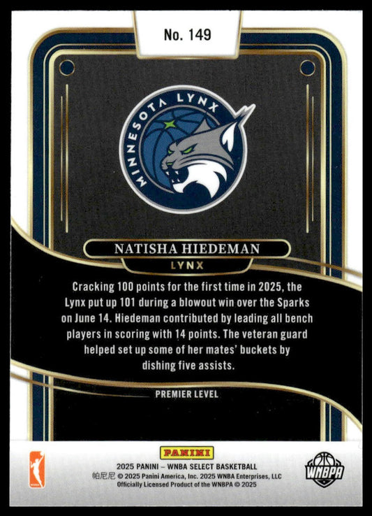 2025 Panini Select WNBA #149 Natisha Hiedeman