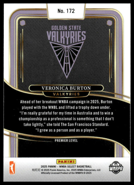2025 Panini Select WNBA #172 Veronica Burton