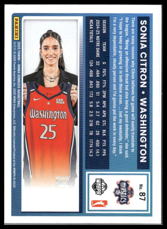 2025 Donruss WNBA #87 Sonia Citron