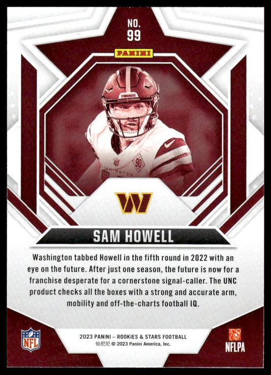 2023 Panini Rookies & Stars #99 Sam Howell Red