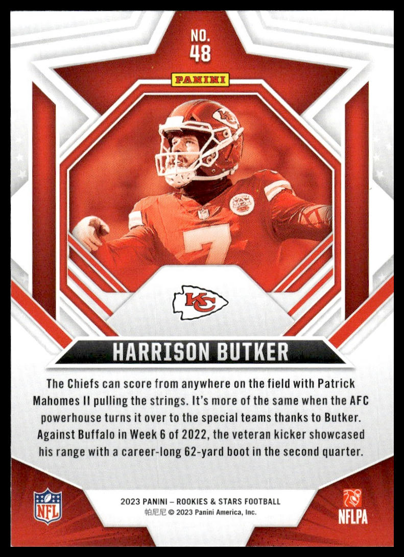 2023 Panini Rookies & Stars #48 Harrison Butker Longevity