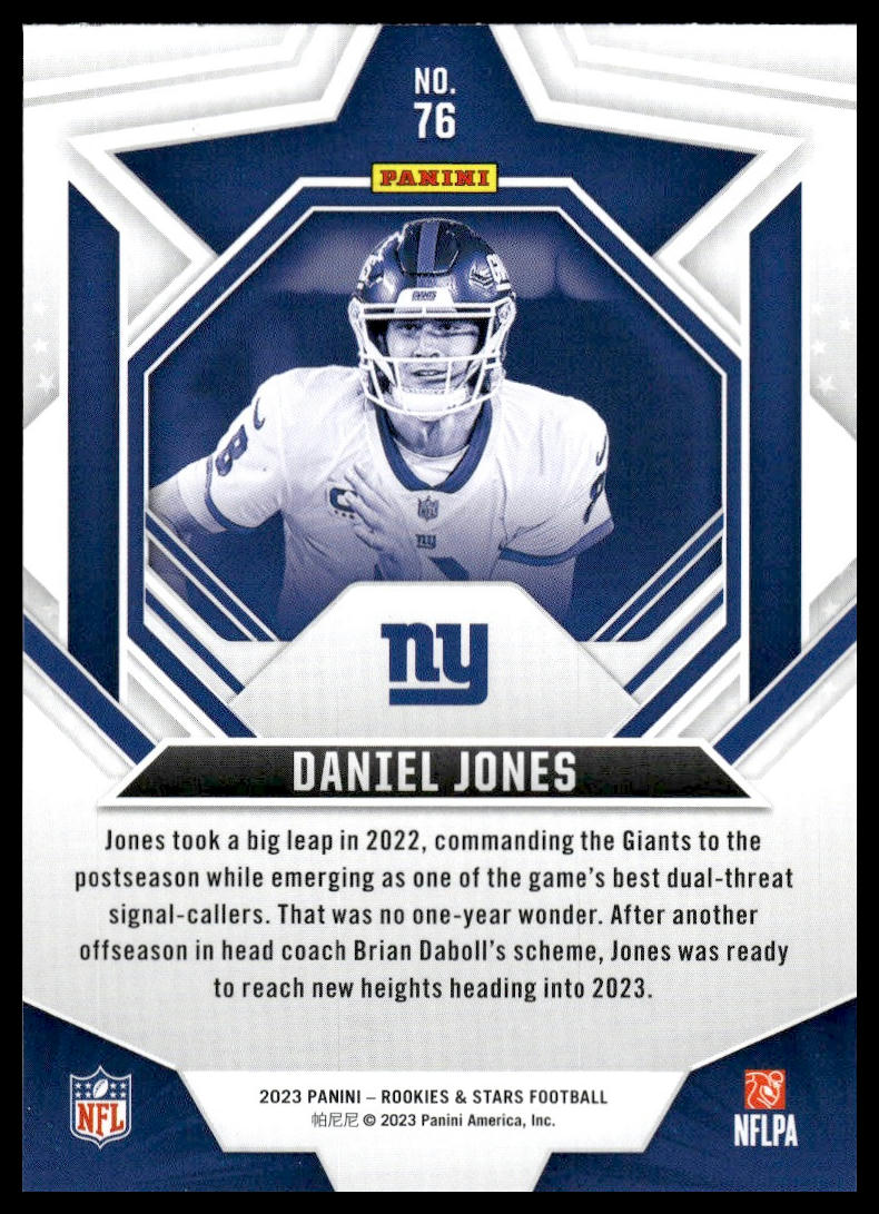 2023 Panini Rookies & Stars #76 Daniel Jones Longevity