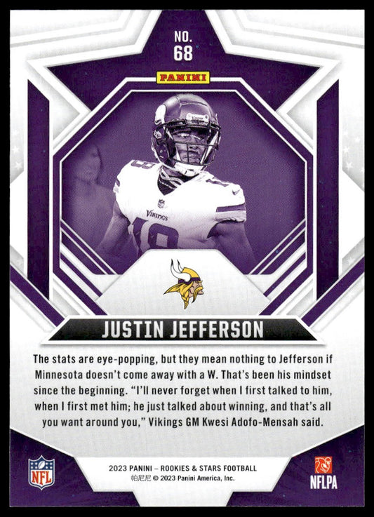 2023 Panini Rookies & Stars #68 Justin Jefferson Green