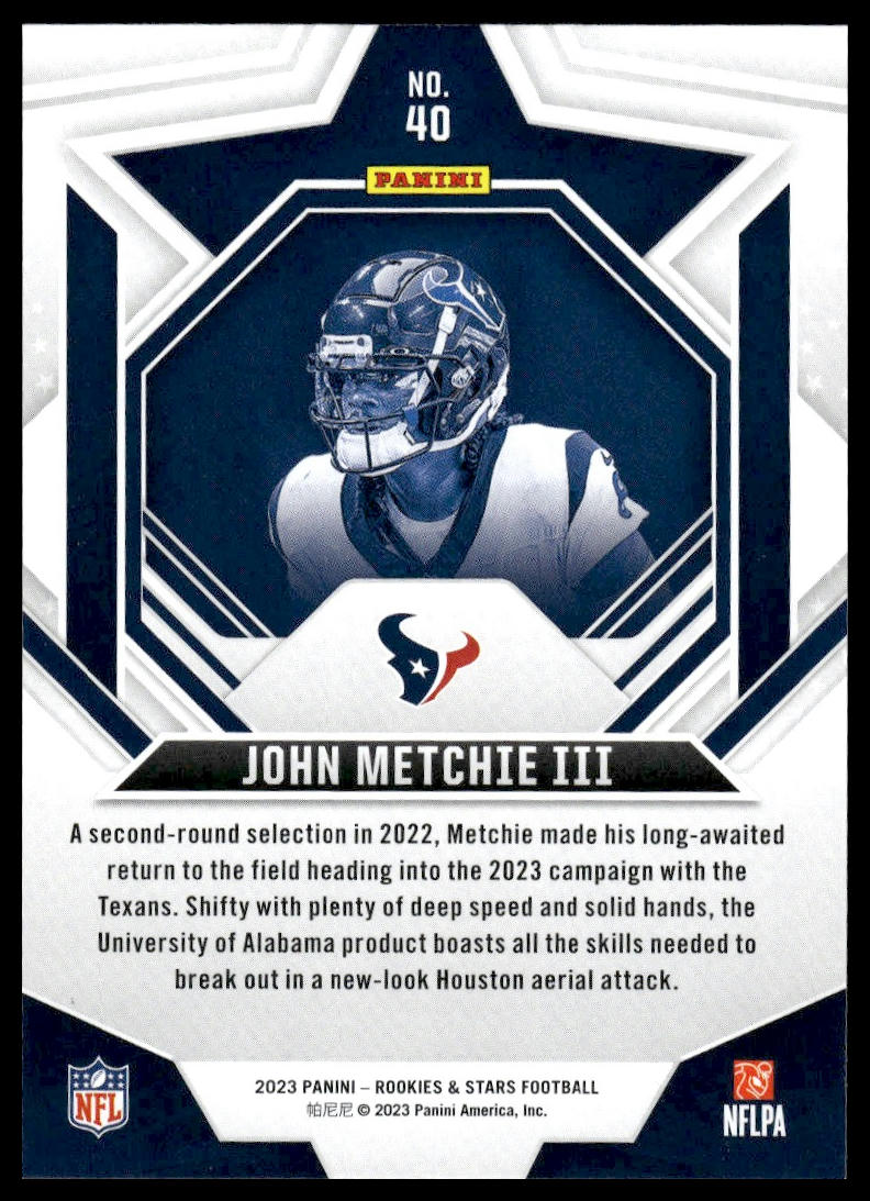 2023 Panini Rookies & Stars #40 John Metchie III Green