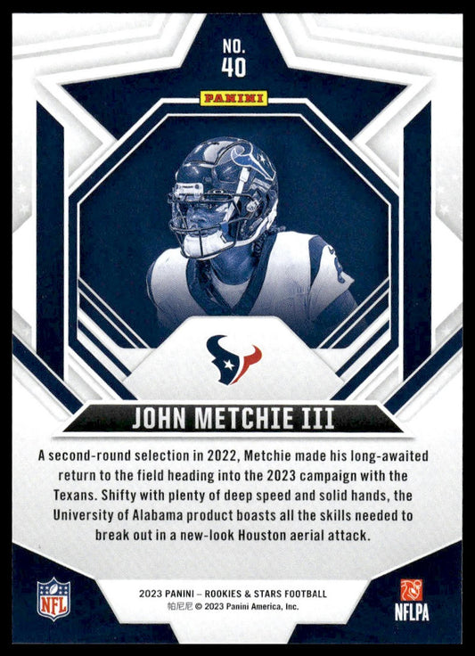 2023 Panini Rookies & Stars #40 John Metchie III Green