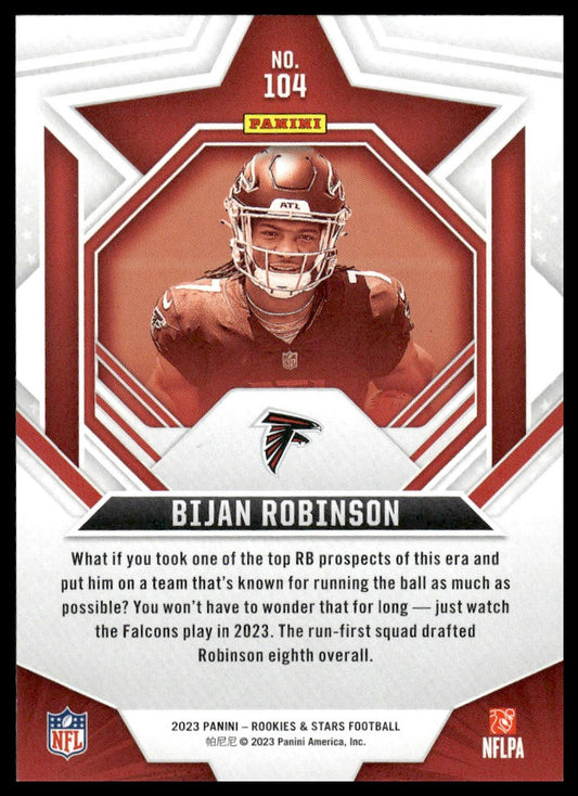 2023 Panini Rookies & Stars #104 Bijan Robinson Red