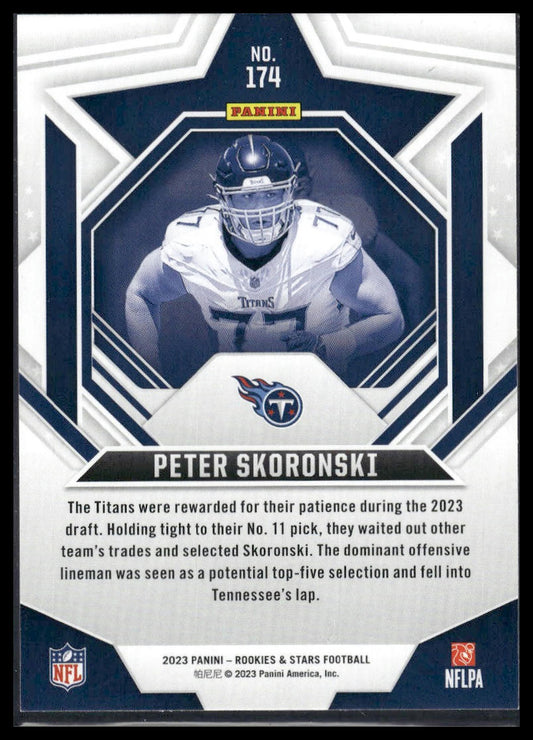 2023 Panini Rookies & Stars #174 Peter Skoronski Longevity