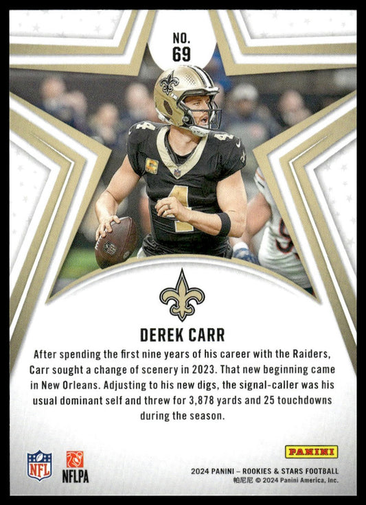 2024 Panini Rookies & Stars #69 Derek Carr Longevity