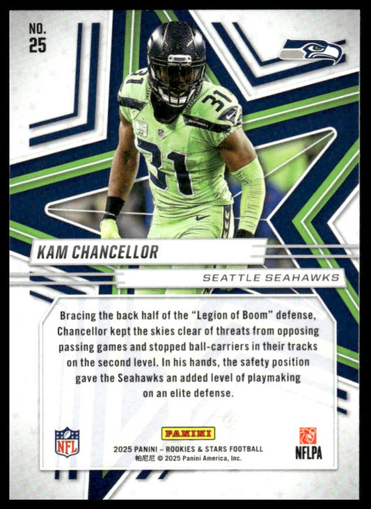 2025 Panini Rookies & Stars #25 Kam Chancellor Green