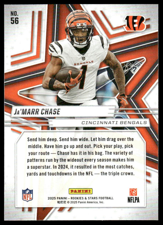 2025 Panini Rookies & Stars #56 Ja’Marr Chase Red