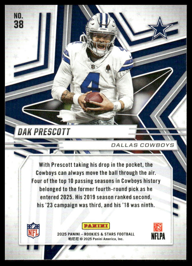 2025 Panini Rookies & Stars #38 Dak Prescott