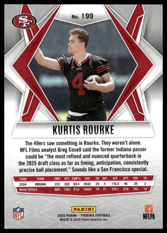 2025 Panini Phoenix #199 Kurtis Rourke Silver Lava Prizm