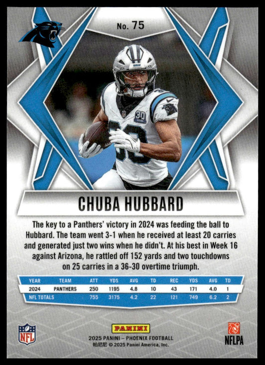 2025 Panini Phoenix #75 Chuba Hubbard