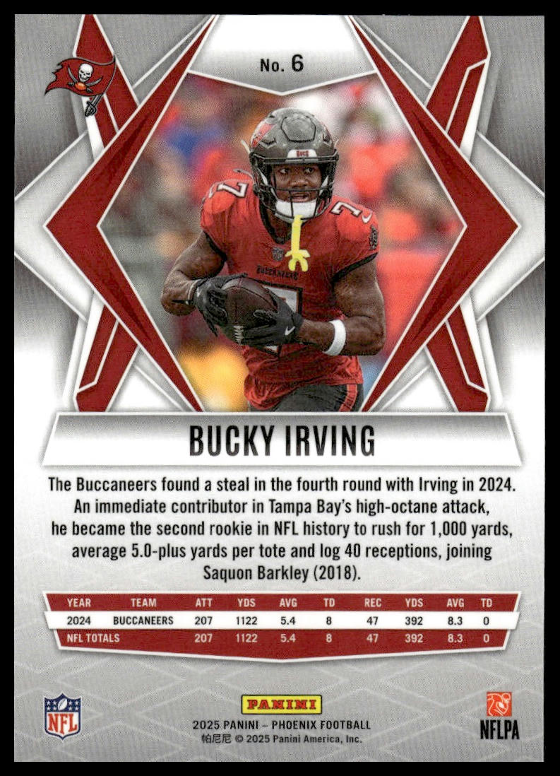 2025 Panini Phoenix #6 Bucky Irving