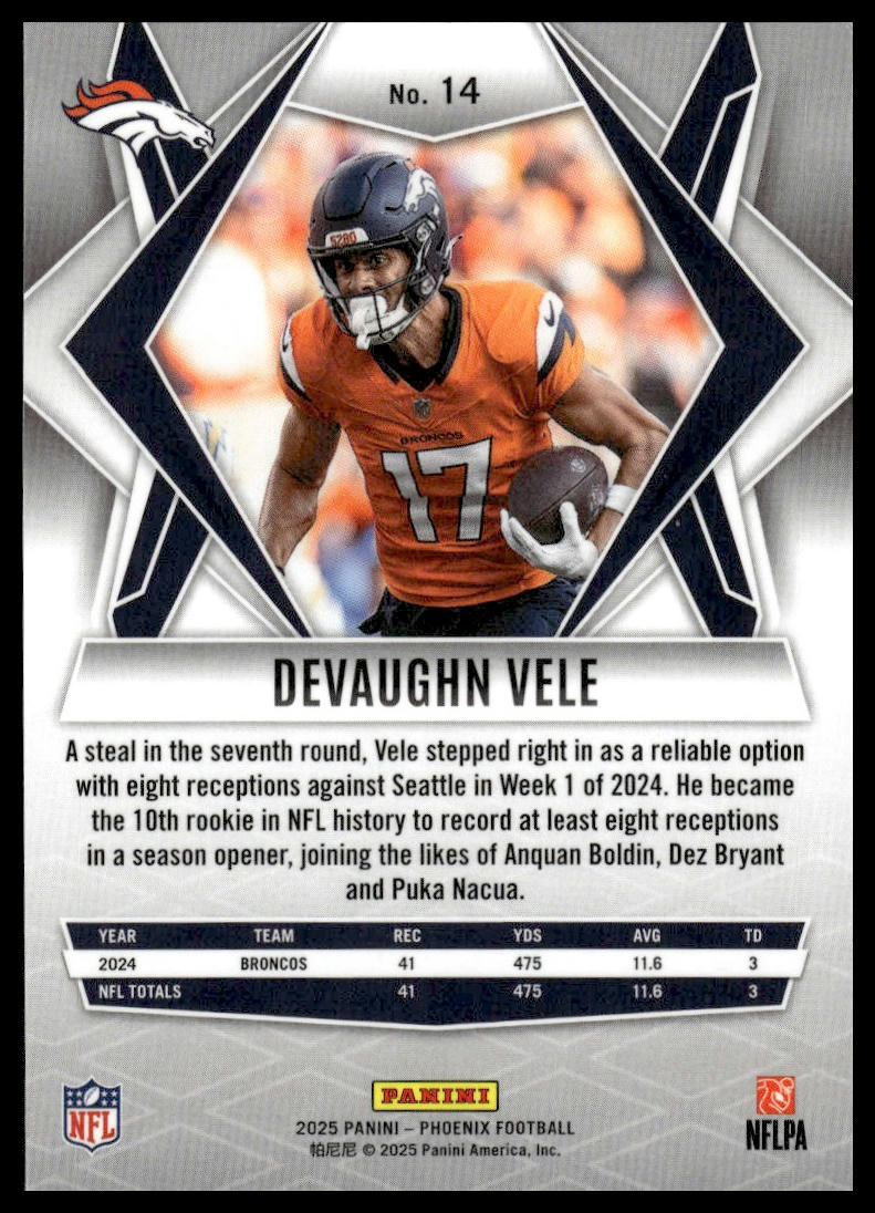 2025 Panini Phoenix #14 Devaughn Vele