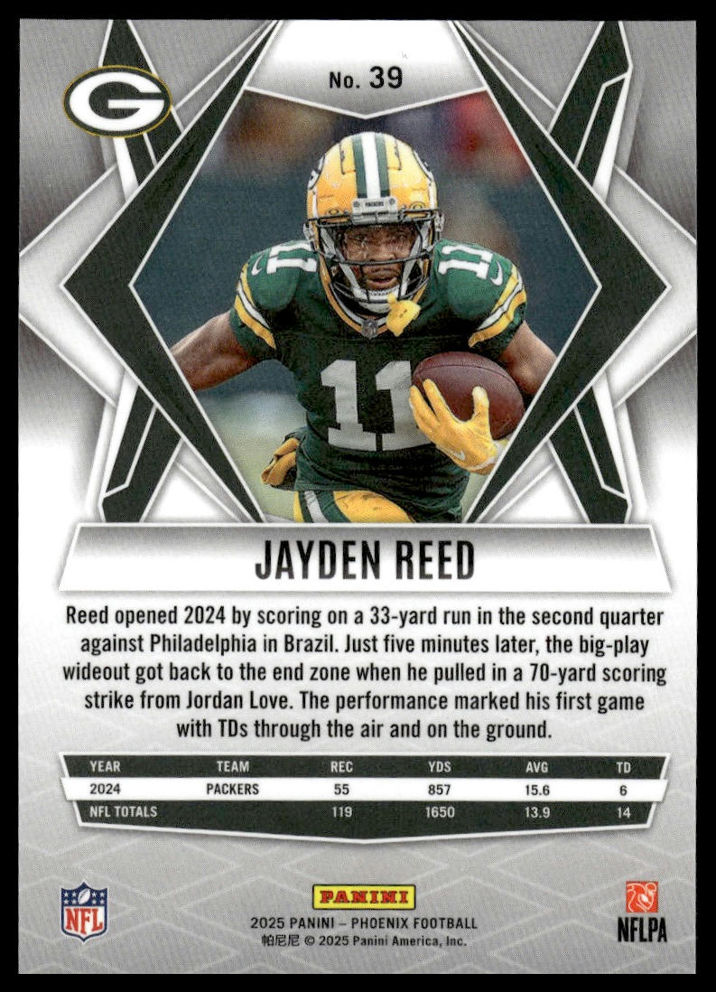 2025 Panini Phoenix #39 Jayden Reed