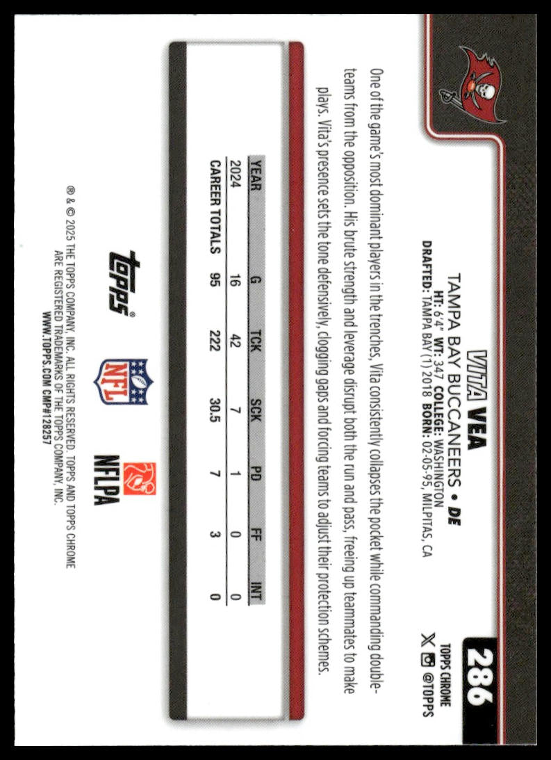 2025 Topps Chrome #286 Vita Vea