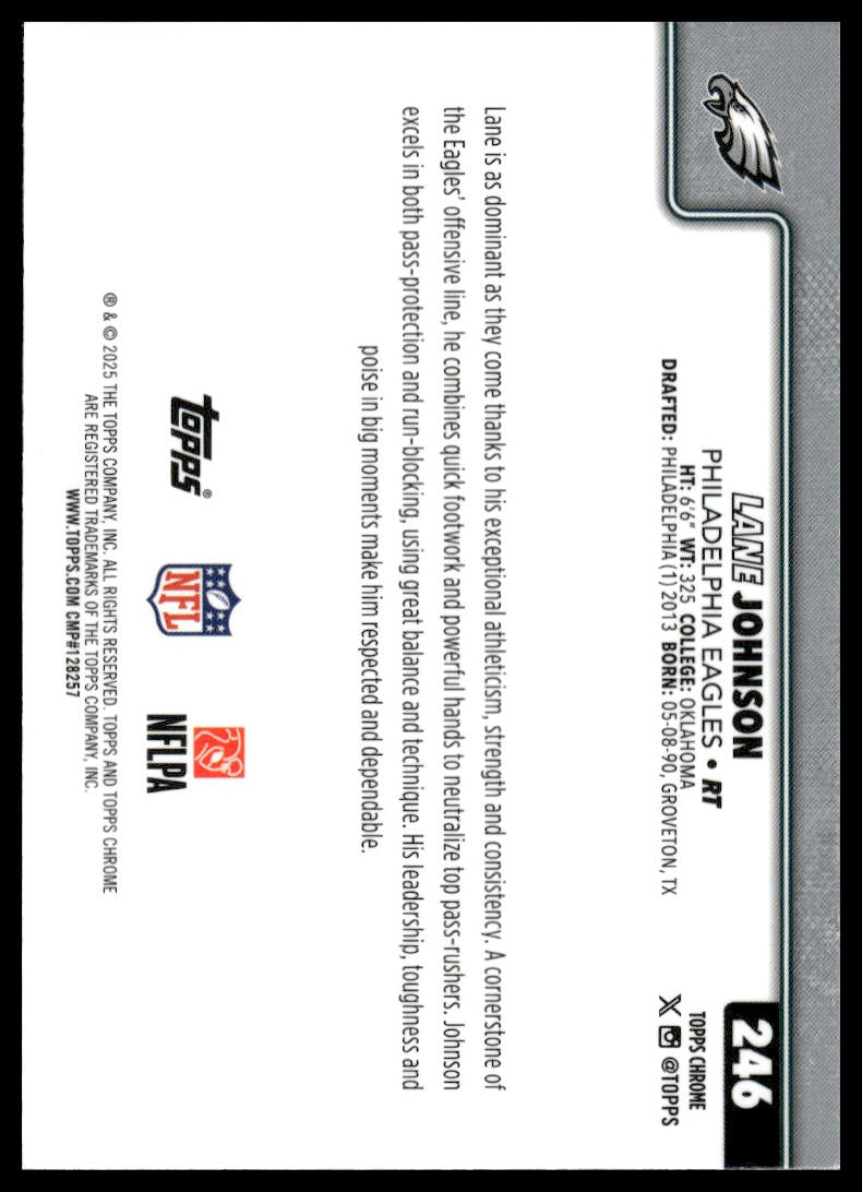 2025 Topps Chrome #246 Lane Johnson