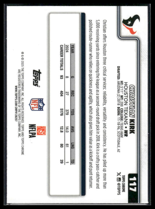 2025 Topps Chrome #117 Christian Kirk