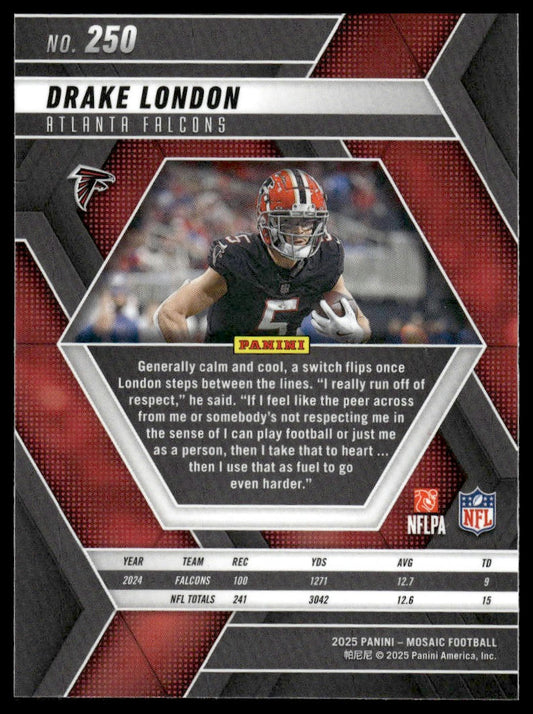 2025 Panini Mosaic #250 Drake London