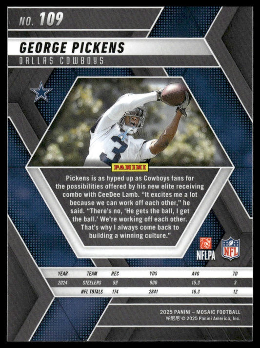 2025 Panini Mosaic #109 George Pickens