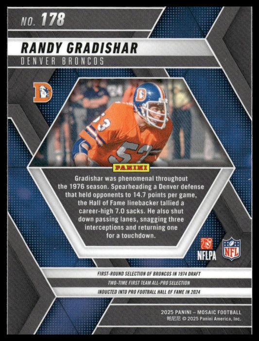 2025 Panini Mosaic #178 Randy Gradishar