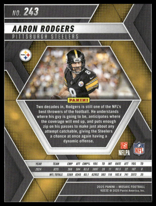 2025 Panini Mosaic #243 Aaron Rodgers