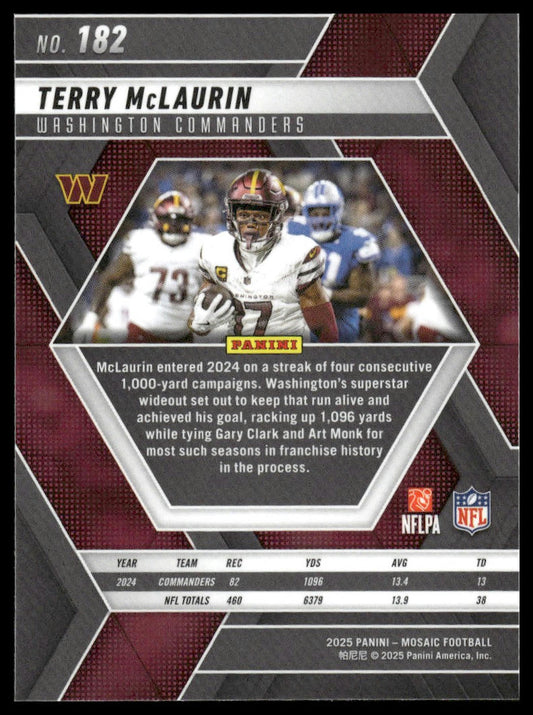 2025 Panini Mosaic #182 Terry McLaurin