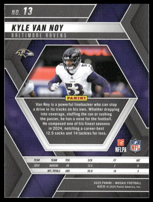 2025 Panini Mosaic #13 Kyle Van Noy