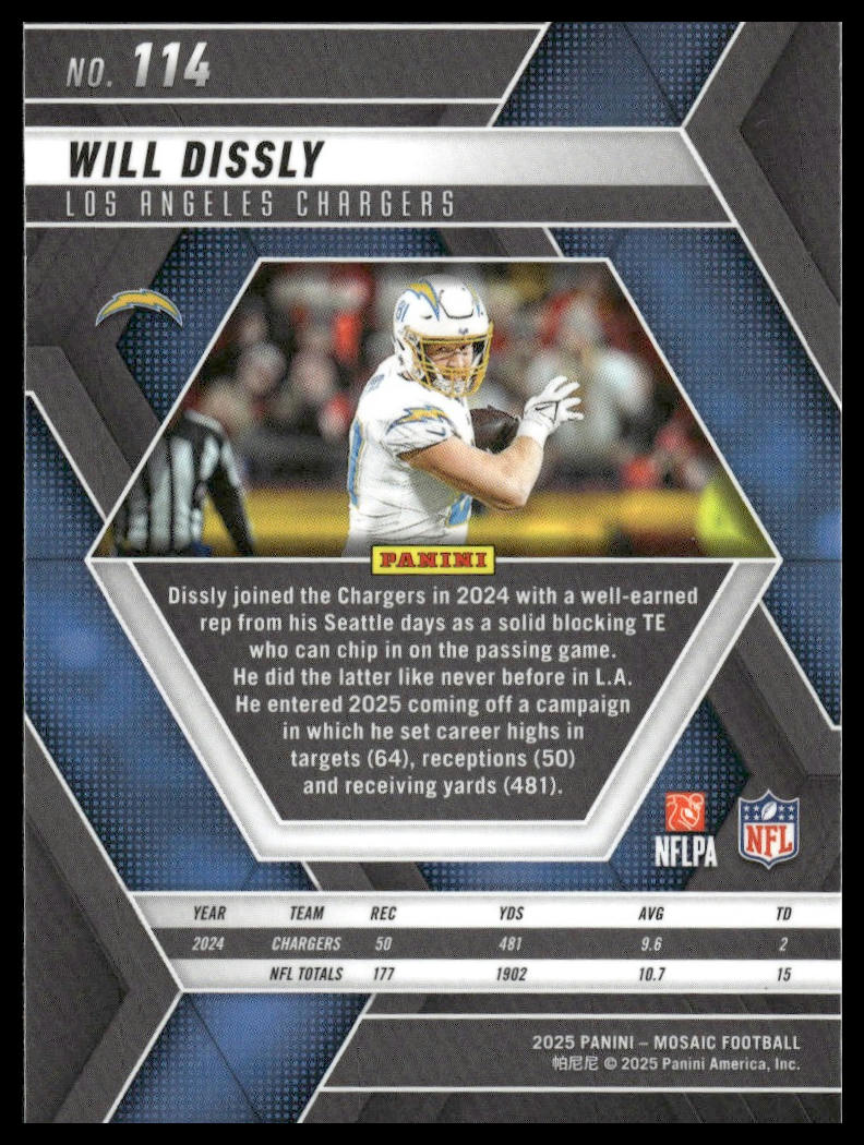 2025 Panini Mosaic #114 Will Dissly