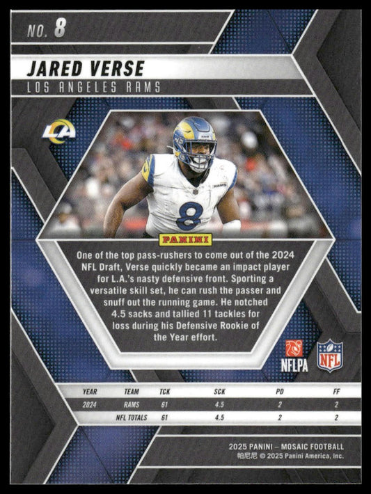 2025 Panini Mosaic #8 Jared Verse