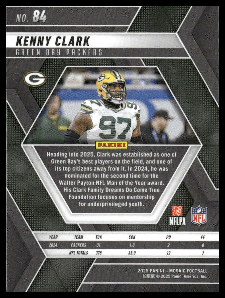 2025 Panini Mosaic #84 Kenny Clark