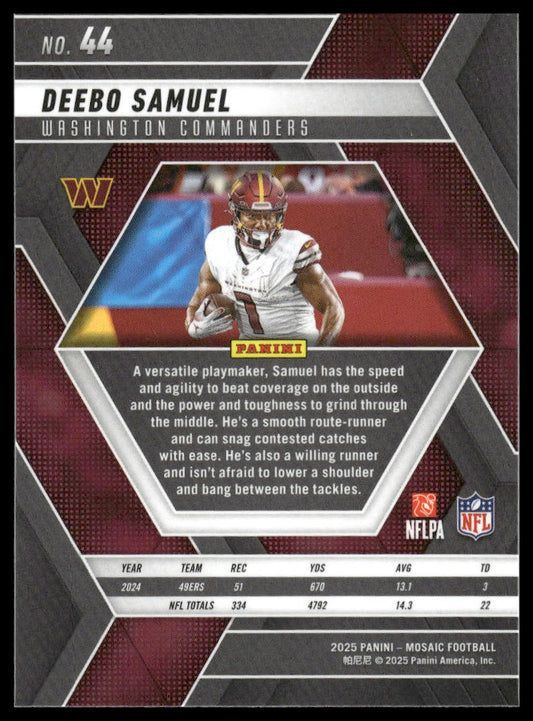 2025 Panini Mosaic #44 Deebo Samuel
