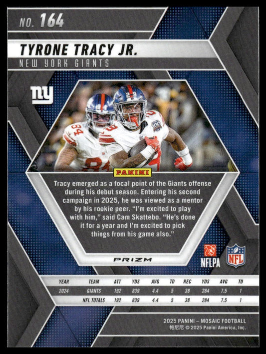 2025 Panini Mosaic #164 Tyrone Tracy Jr. Mosaic