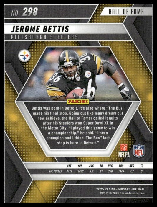 2025 Panini Mosaic #298 Jerome Bettis
