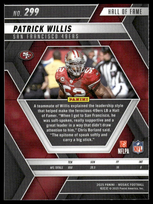 2025 Panini Mosaic #299 Patrick Willis