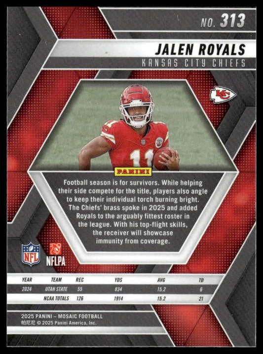 2025 Panini Mosaic #313 Jalen Royals