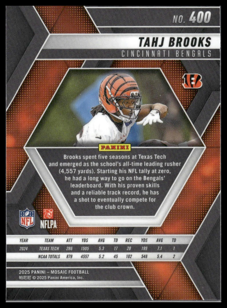 2025 Panini Mosaic #400 Tahj Brooks