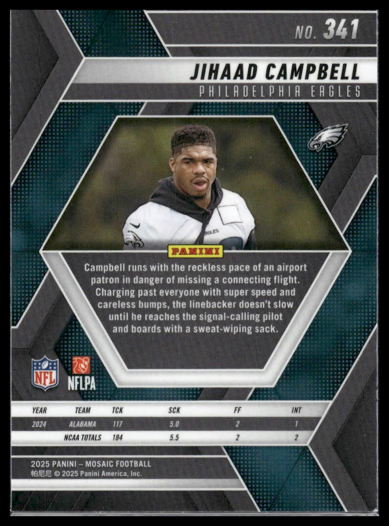 2025 Panini Mosaic #341 Jihaad Campbell