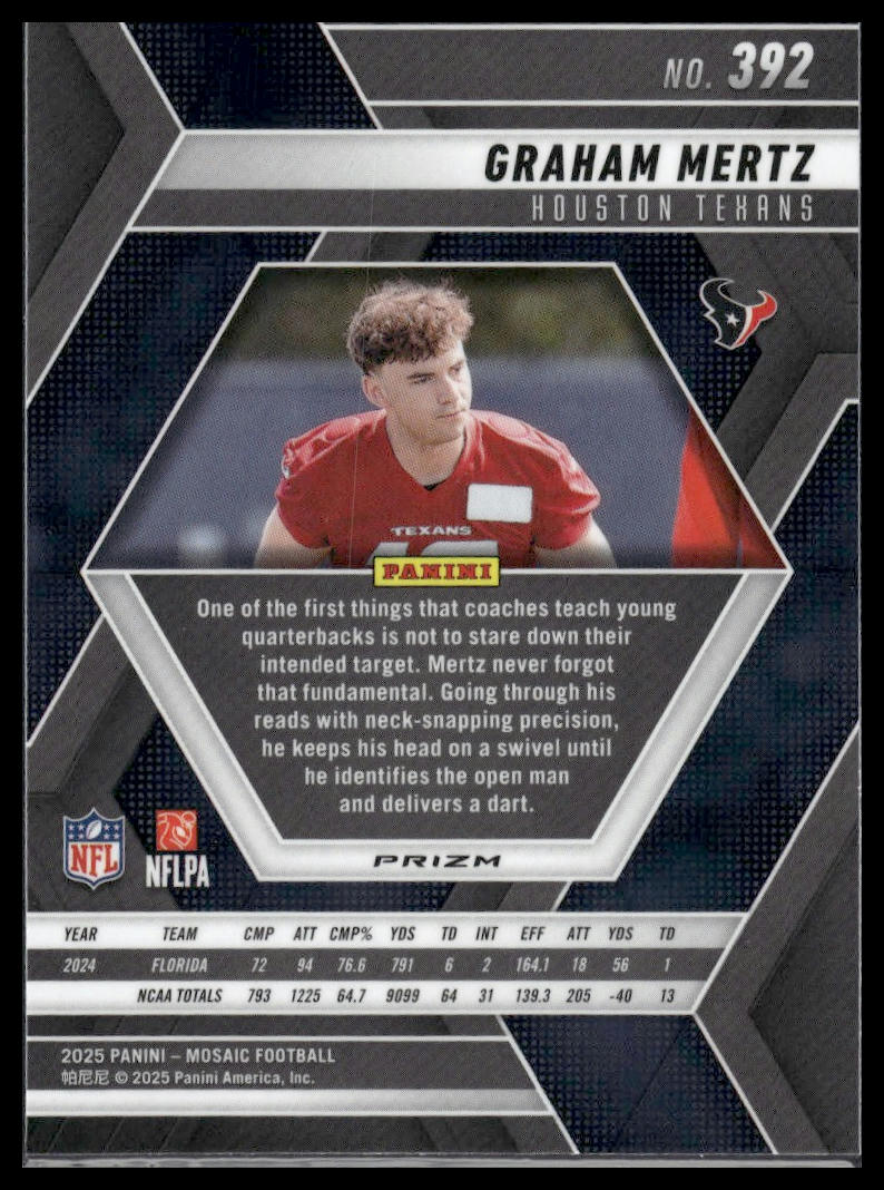 2025 Panini Mosaic #392 Graham Mertz