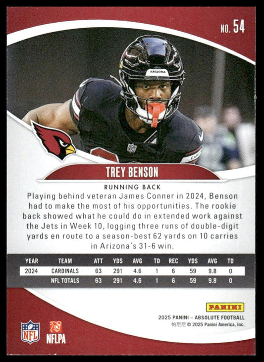 2025 Panini Absolute #54 Trey Benson Retail
