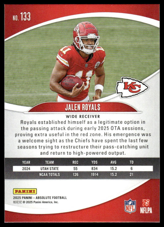 2025 Panini Absolute #133 Jalen Royals Retail