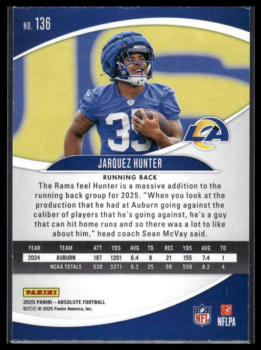 2025 Panini Absolute Countdown Calendar #136 Jarquez Hunter