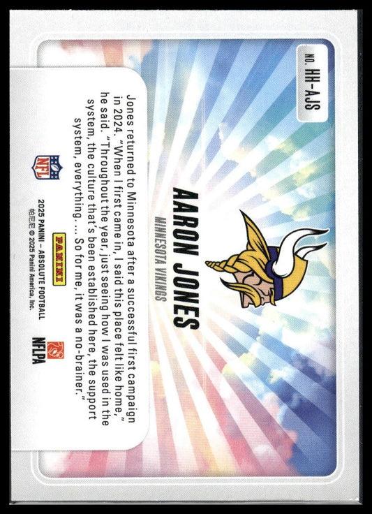 2025 Panini Absolute #HH-AJS Aaron Jones Hog Heaven