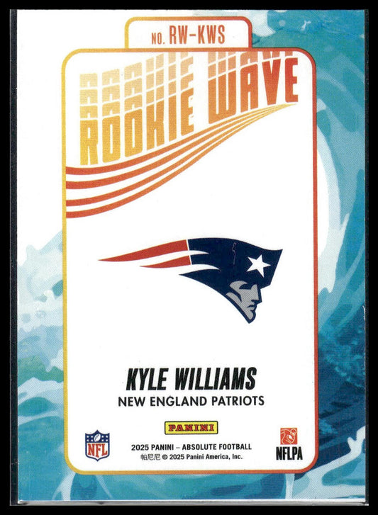 2025 Panini Absolute #RW-KWS Kyle Williams Rookie Wave