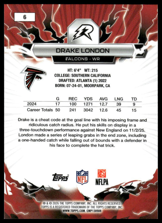 2025 Topps Resurgence #6 Drake London