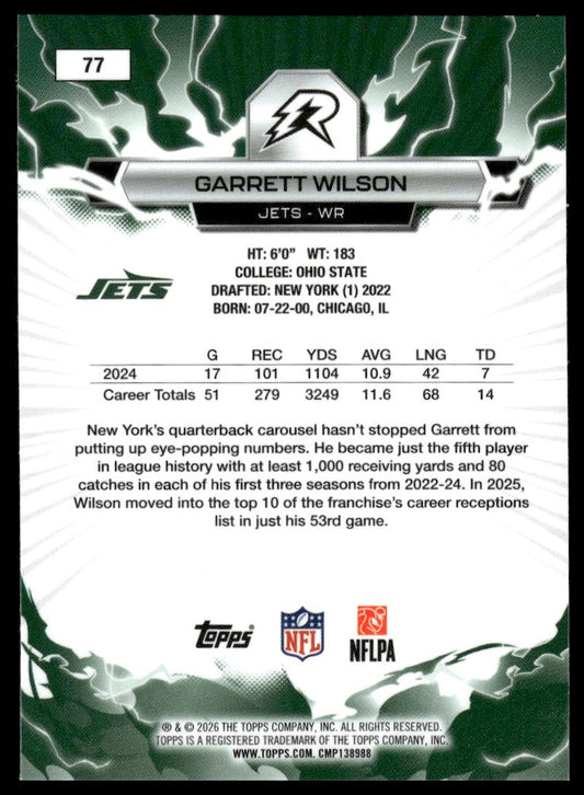 2025 Topps Resurgence #77 Garrett Wilson