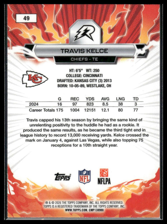 2025 Topps Resurgence #49 Travis Kelce